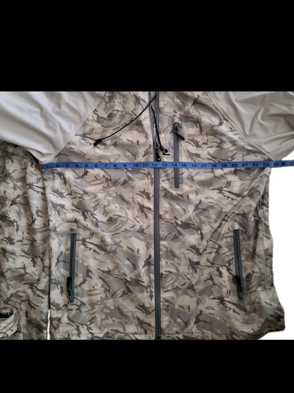 Grundens Neptune Waterproof Fishing Suit Set Mens M Refraction Camo Jacket EUC - Picture 12 of 14